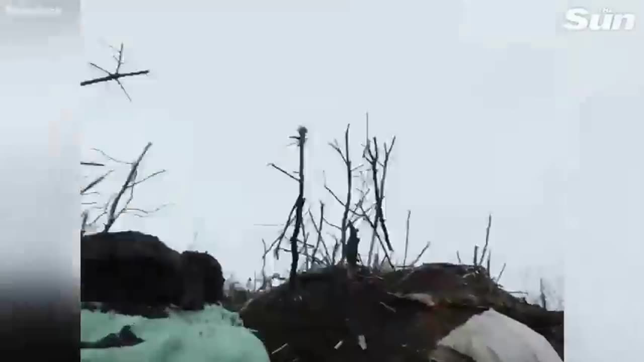 Single Ukrainian soldier bravely fights off Russian attack on trench