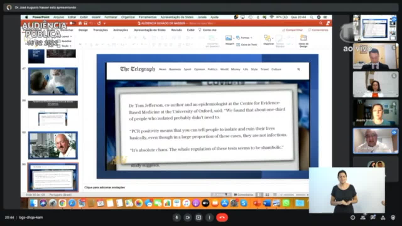 Dr. José Augusto Nasser - Audiência Pública Passaporte Sanitário e Vacinação Compulsória - 16/02/2022