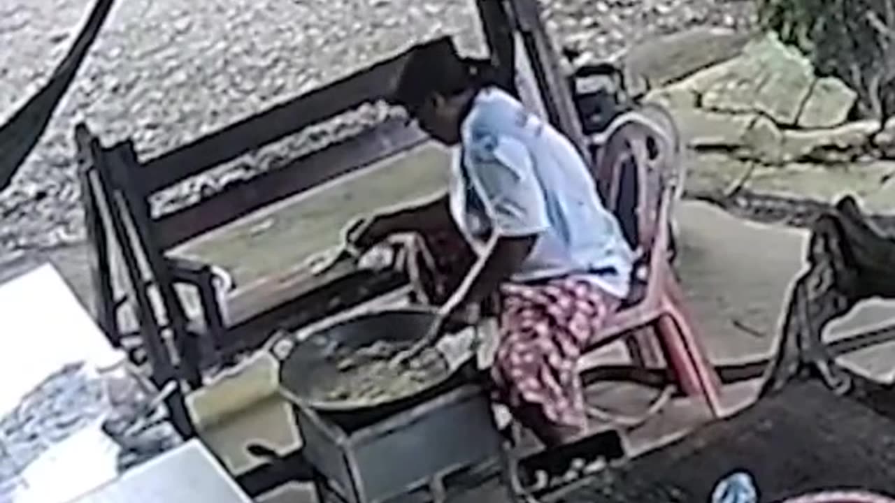 Watch: Father Accidentally Encounters Venomous Snake - Caught on Camera!