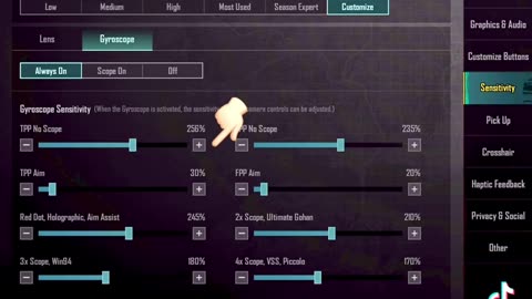 Pubg mobile sensitivity 2023 for all devices