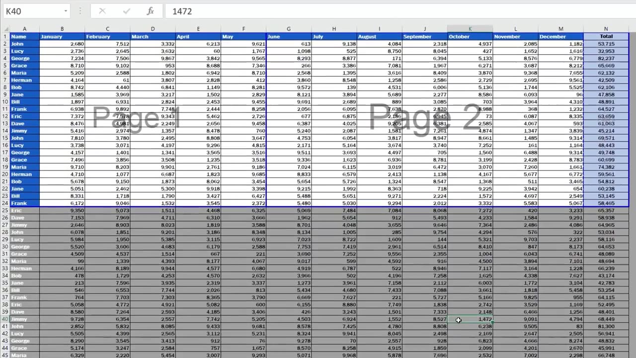 How to Set the Print Area in Excel