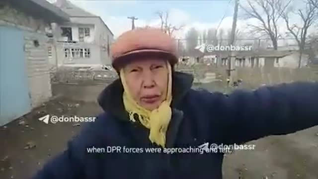 Resident talks about how the Ukrainian military robbed civilians during their retreat in Volnovakha.