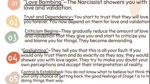 7 stages of Narcissistic abuse