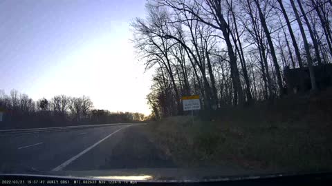 Bad Lane Change Puts Driver in the Ditch