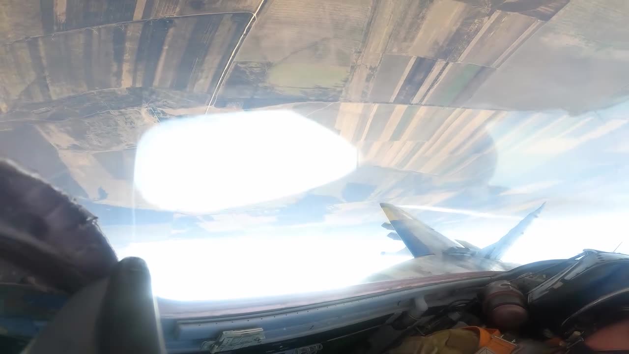 Ukrainian Su24 Drops French Guided Bombs on Russian Targets