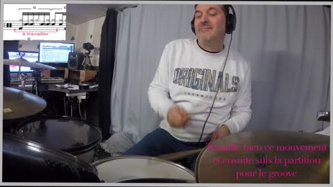 ONE MINUTE LESSON 8 "HALF TIME SHUFFLE GROOVE"