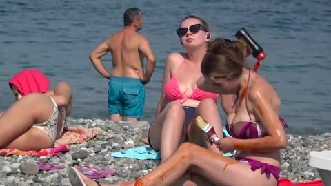 🔥CRAZY GIRL ON THE BEACH PRANK! 😲 Milk, tomato, mayonnaise, - Best of Just For Laughs