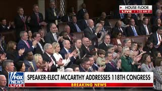 Hakeem Jeffries hands speaker's gavel to Kevin McCarthy