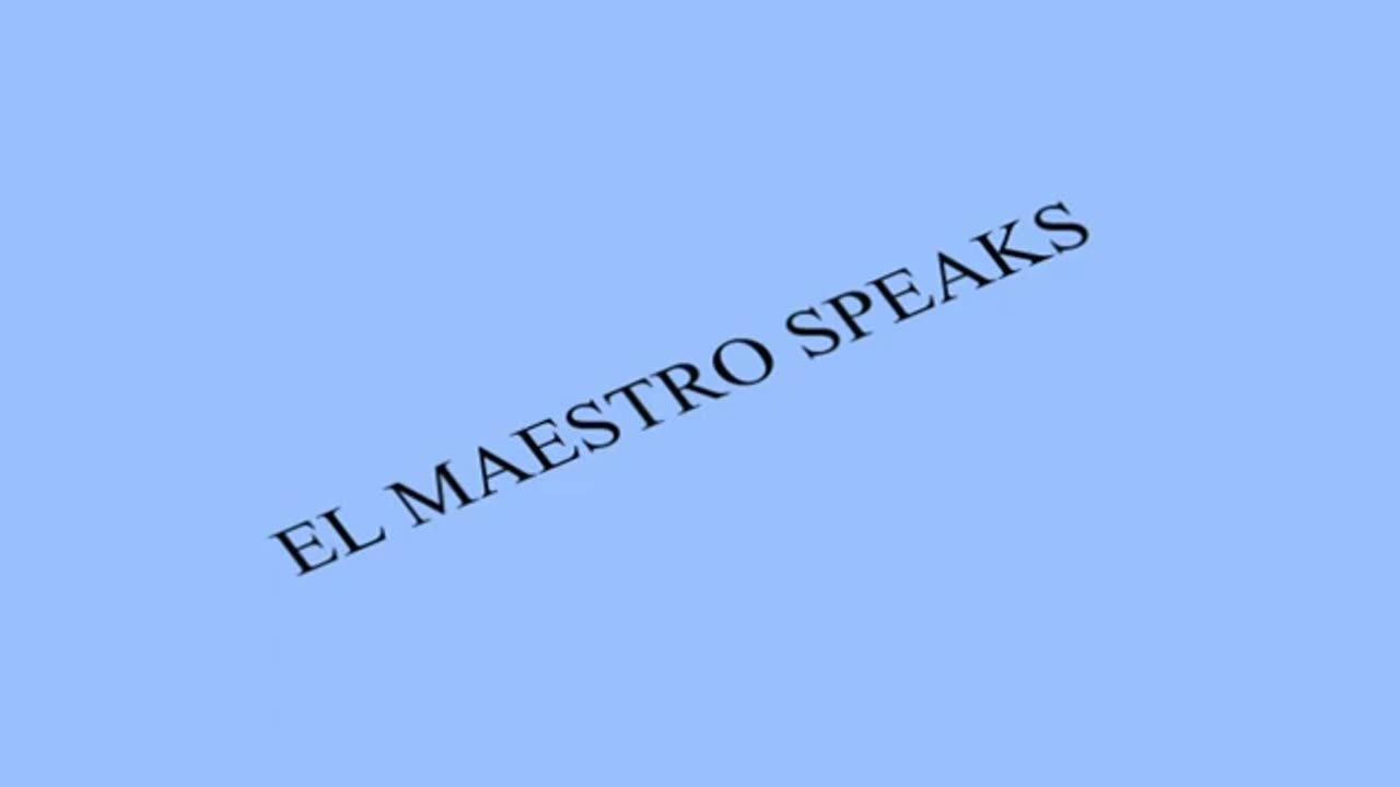 El Maestro Speaks Speaks # 6 Jan Irvin Kis-ing (Audio Only )