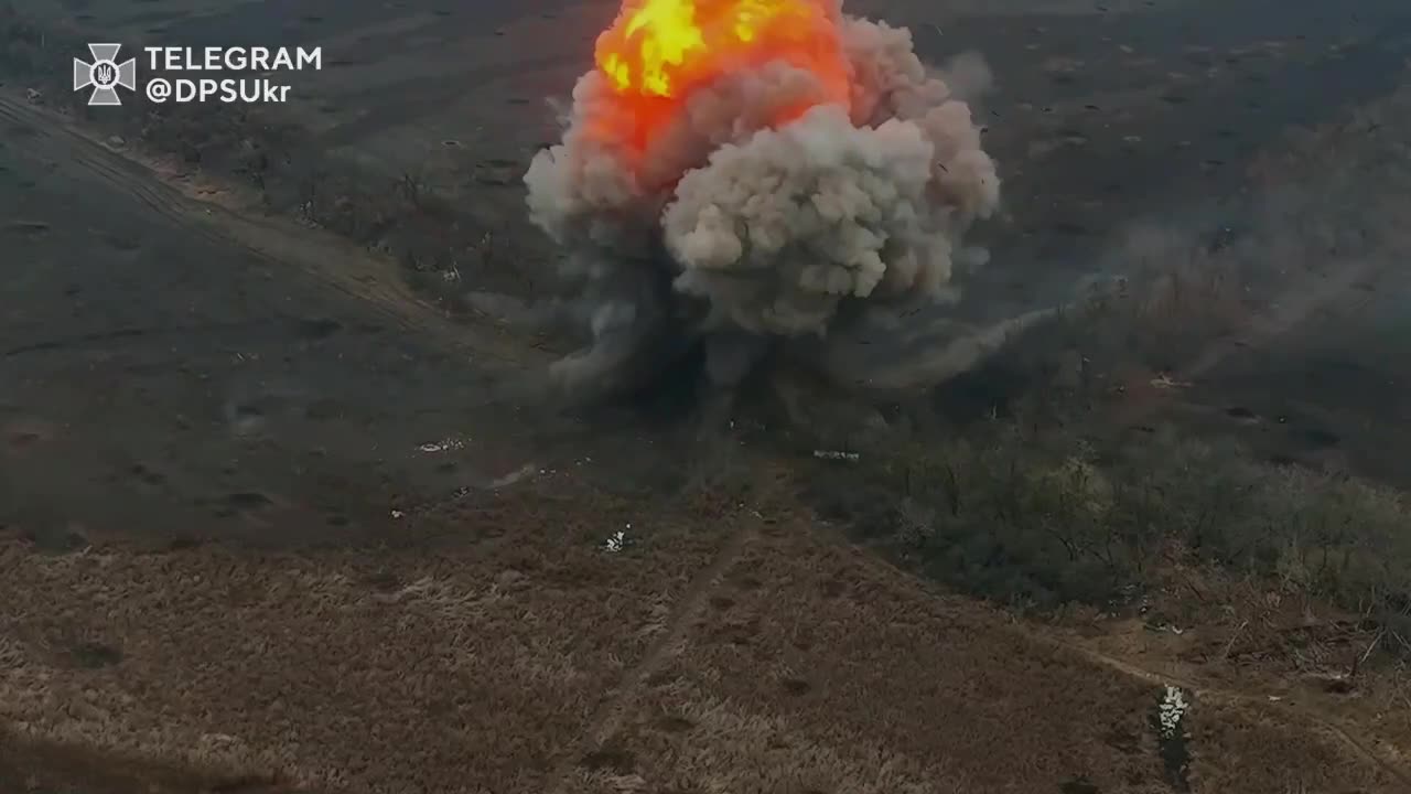 Ukrainian Drones find a Stash of Russian Anti-Tank Mines and Do the Obvious(Insane Shockwave)