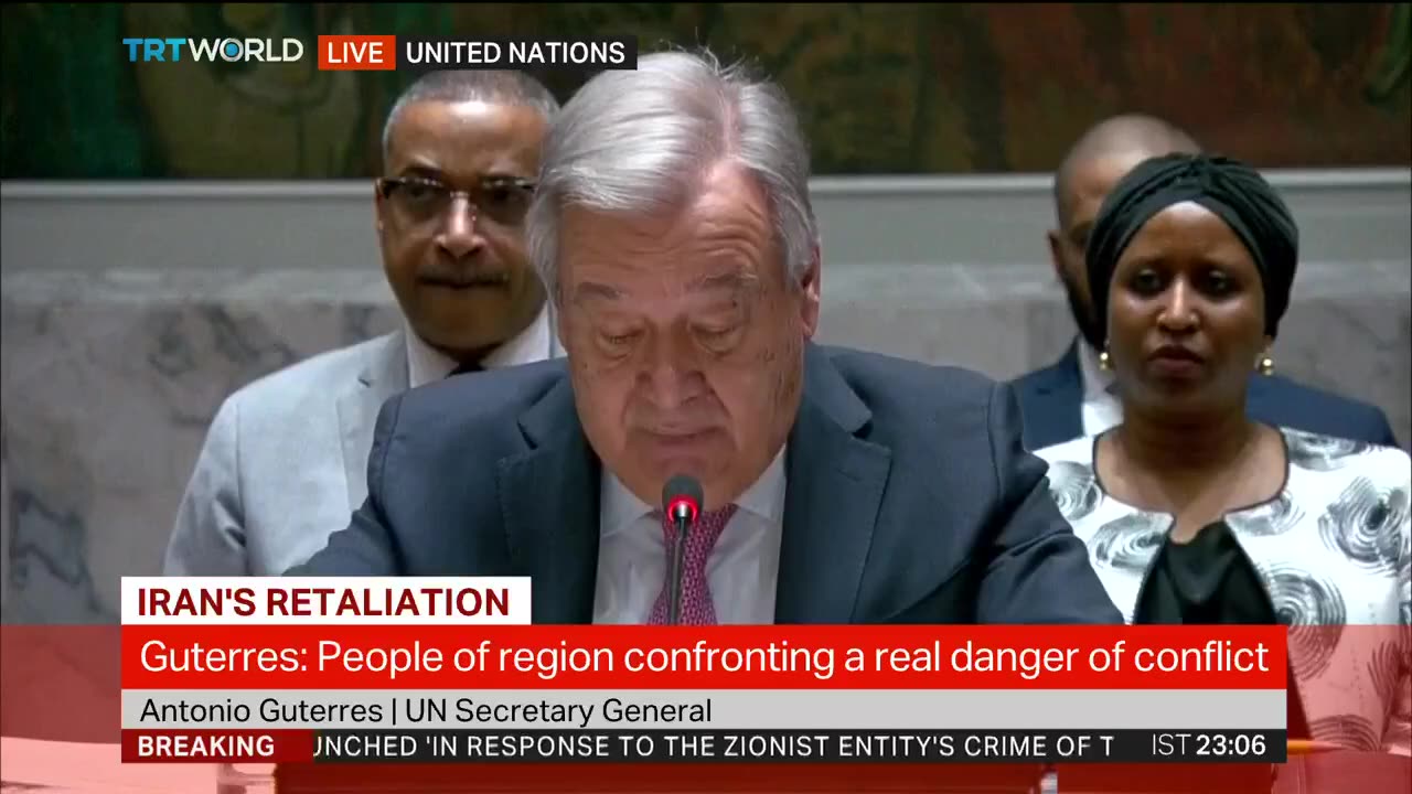 UN Secretary General Antonio Guterres "step back from the brink."