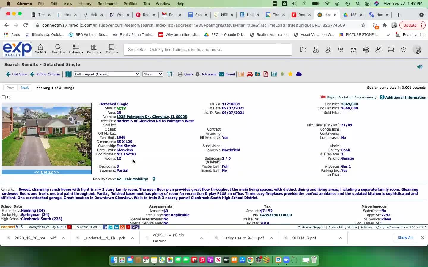 Using the MLS to find home to show