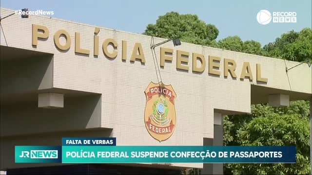 A Polícia Federal suspendeu a confecção de novos passaportes a partir de sábado (19).