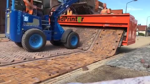 How a bricklaying machine works