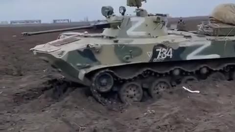 Destroyed Russian Vehicles Litter the Battlefield