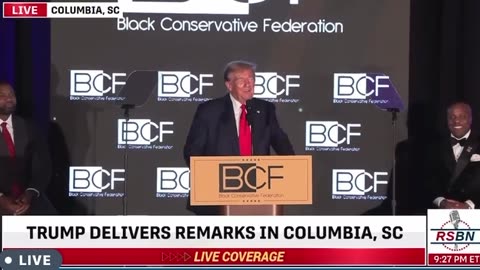 Trump speaks at the Black Conservative Federation Gala in S.C.