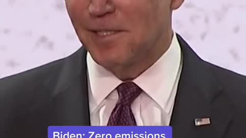 Biden: Zero emissions by 2050