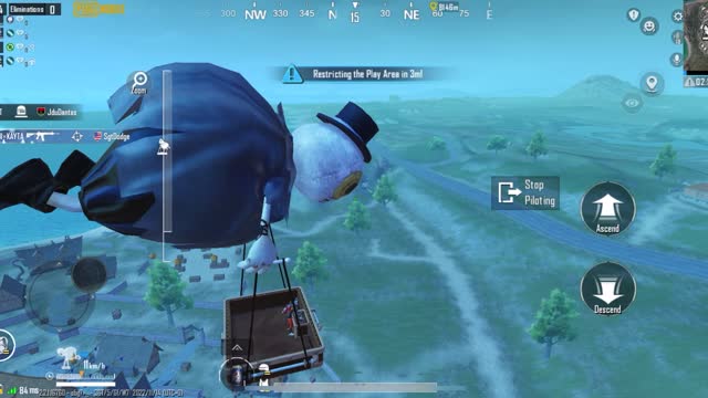Floating big across the lobby Pubg