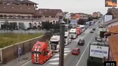 European Trucker Convoy Started Today