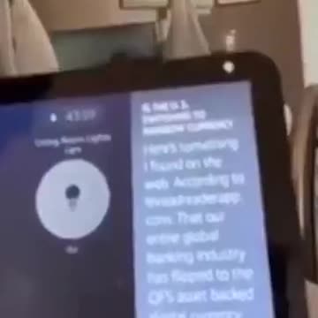 Alexa Knows The Great Financial Reset Is About To Happen