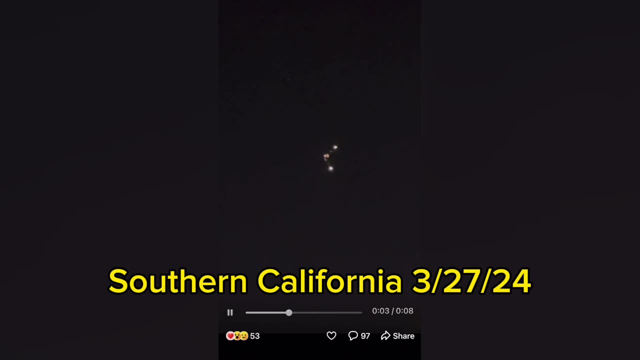 UFO sighting in North California 3/27/24