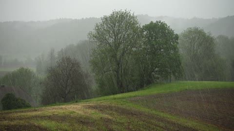 country side heavy rain