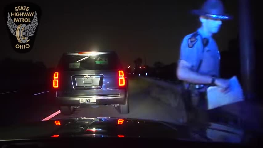 DASHCAM Ohio State Highway Patrol trooper shot during traffic stop in Findlay