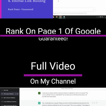 🔥 Learn Advanced SEO Strategies with ChatGPT & Google Today! - Rank On Page 1, GUARANTEED!