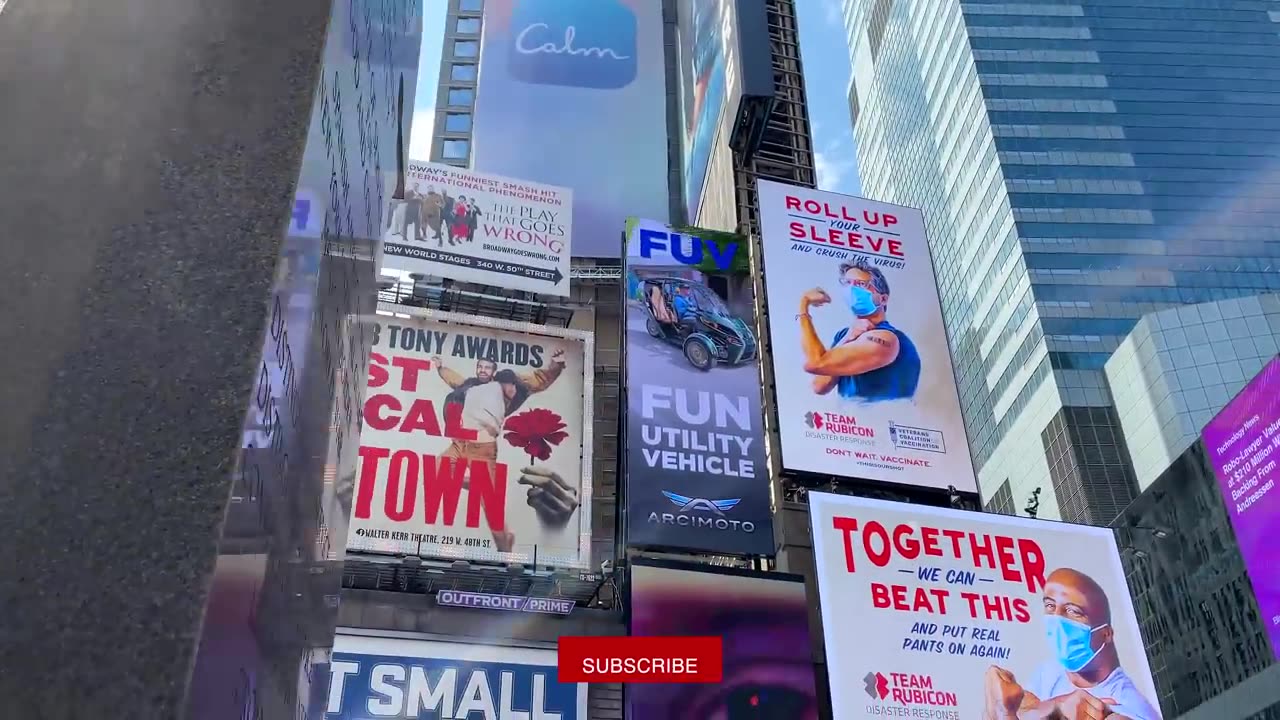 【4K】WALK Times Square NEW YORK City USA 4k video Travel vlog
