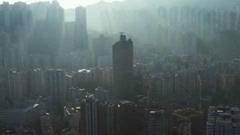 The city under the haze