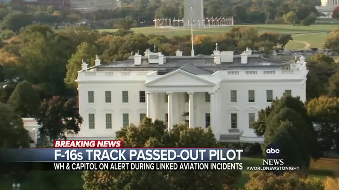 White House on alert after 2 aviation incident