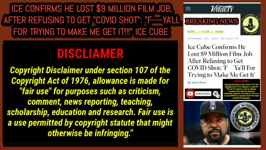 ICE CUBE CONFIRMS HE LOST 9 MILLION DOLLAR'S!!!