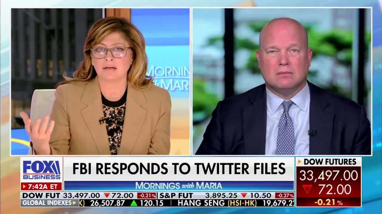 Matt Whitaker on Mornings With Maria Bartiromo 12/22/2022