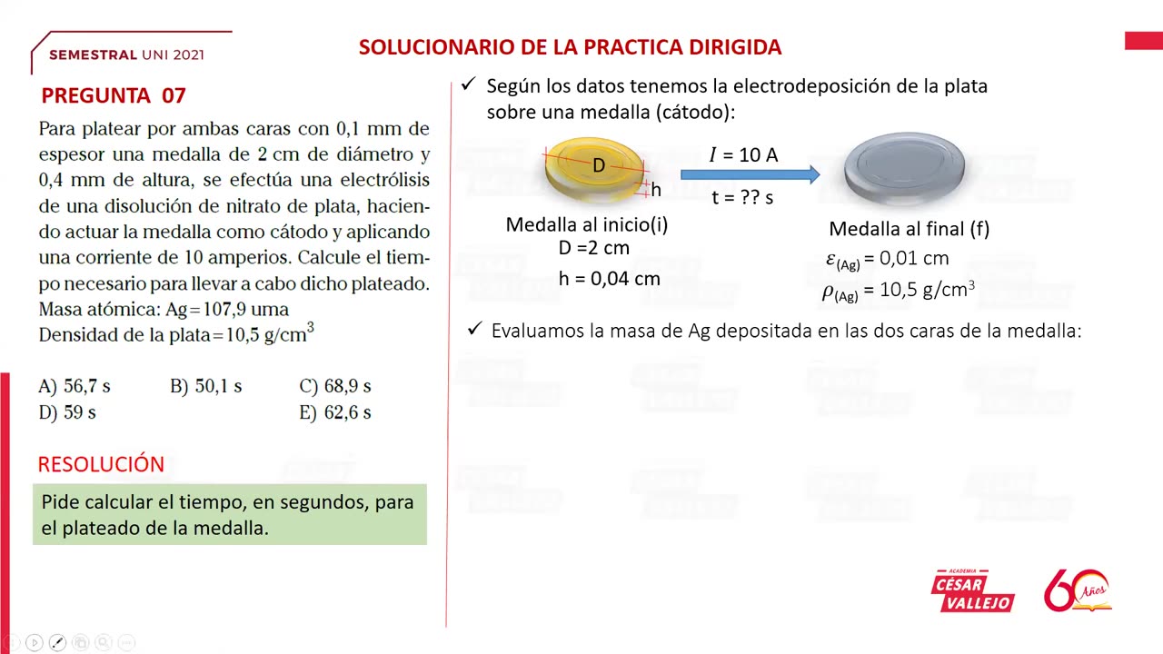 SEMESTRAL VALLEJO 2021 | Semana 15 | Química