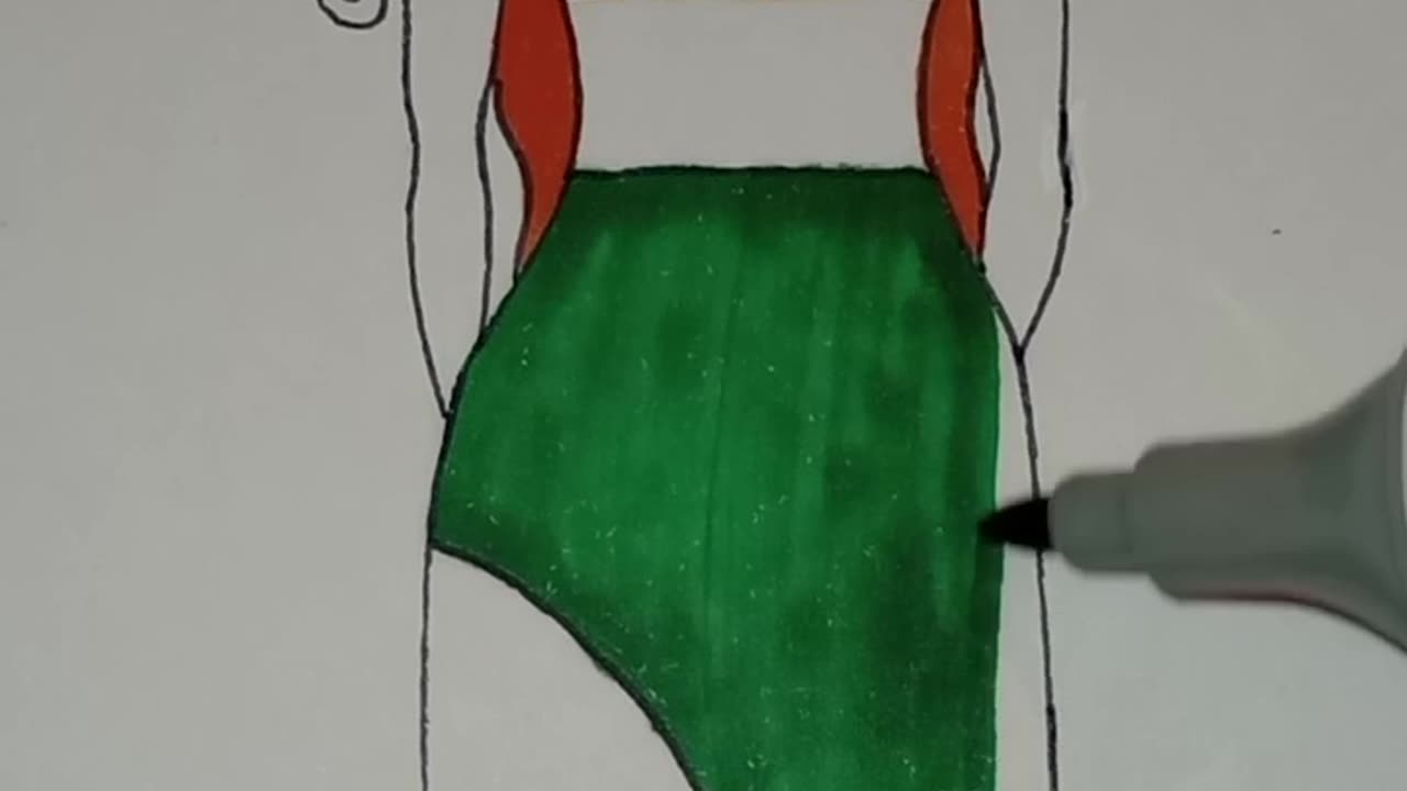 Fashion Illustration Speed Colouring