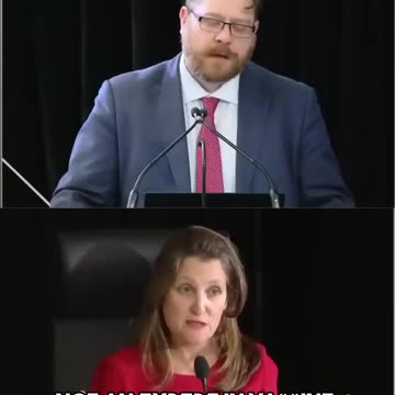 Christya Freeland Cannot Answer Simple Questions.