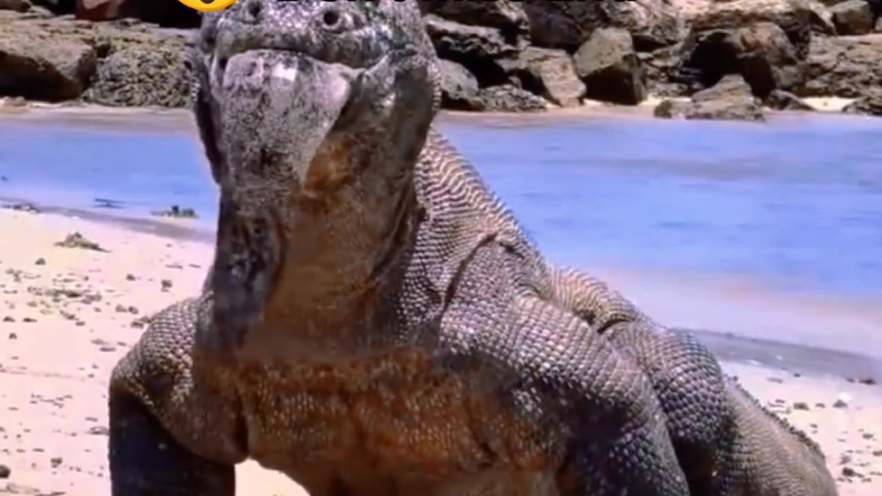 Komodo dragon eats electric eel and flips over | entertainment video