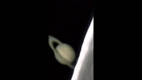 Saturn Rising behind the moon 🌝