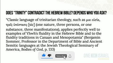 Trinity in the Hebrew Bible