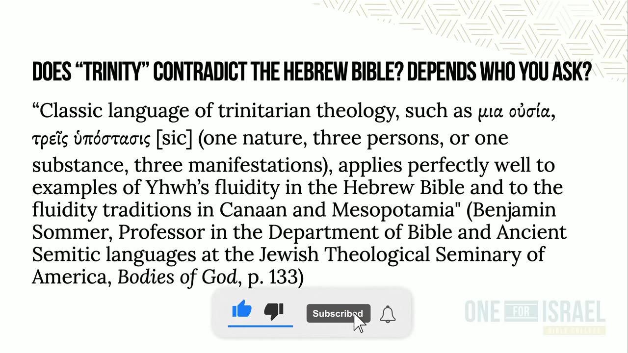 Trinity in the Hebrew Bible