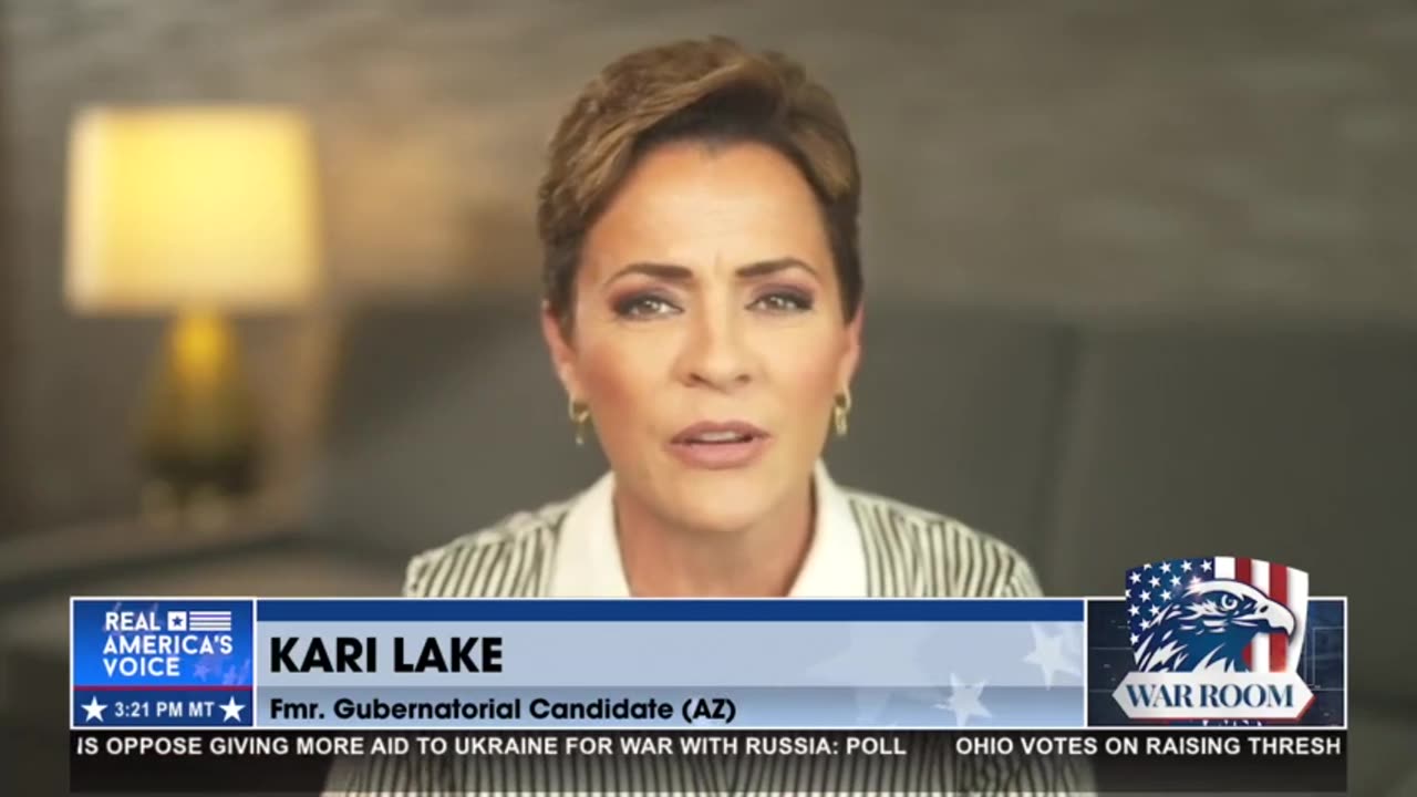 Kari Lake tells Steve Bannon Republican candidates challenging trump are begging donations