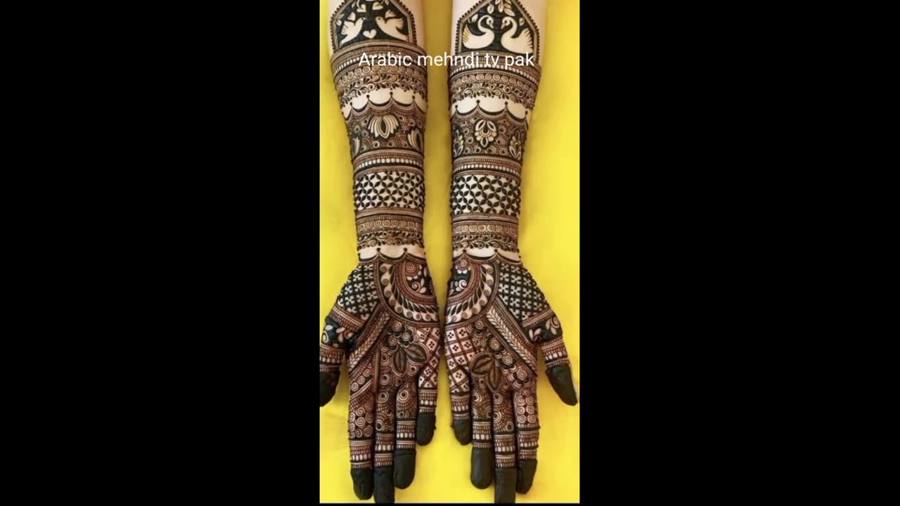 bridal mehndi design||beautiful latest bridal mehndi design @arabic mehndi tv pak