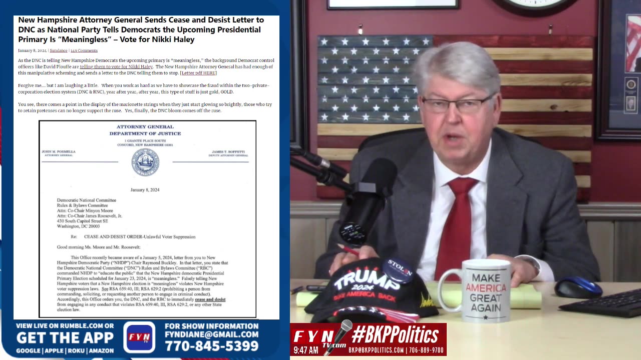 LIVESTREAM - Tuesday 1/9 8:00am ET - Voice of Rural America with BKP