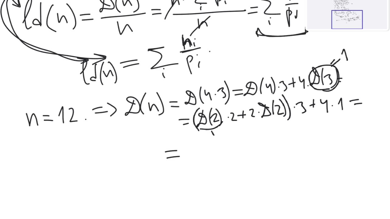 Arithmetic logarithmic derivative | number theory | advanced level