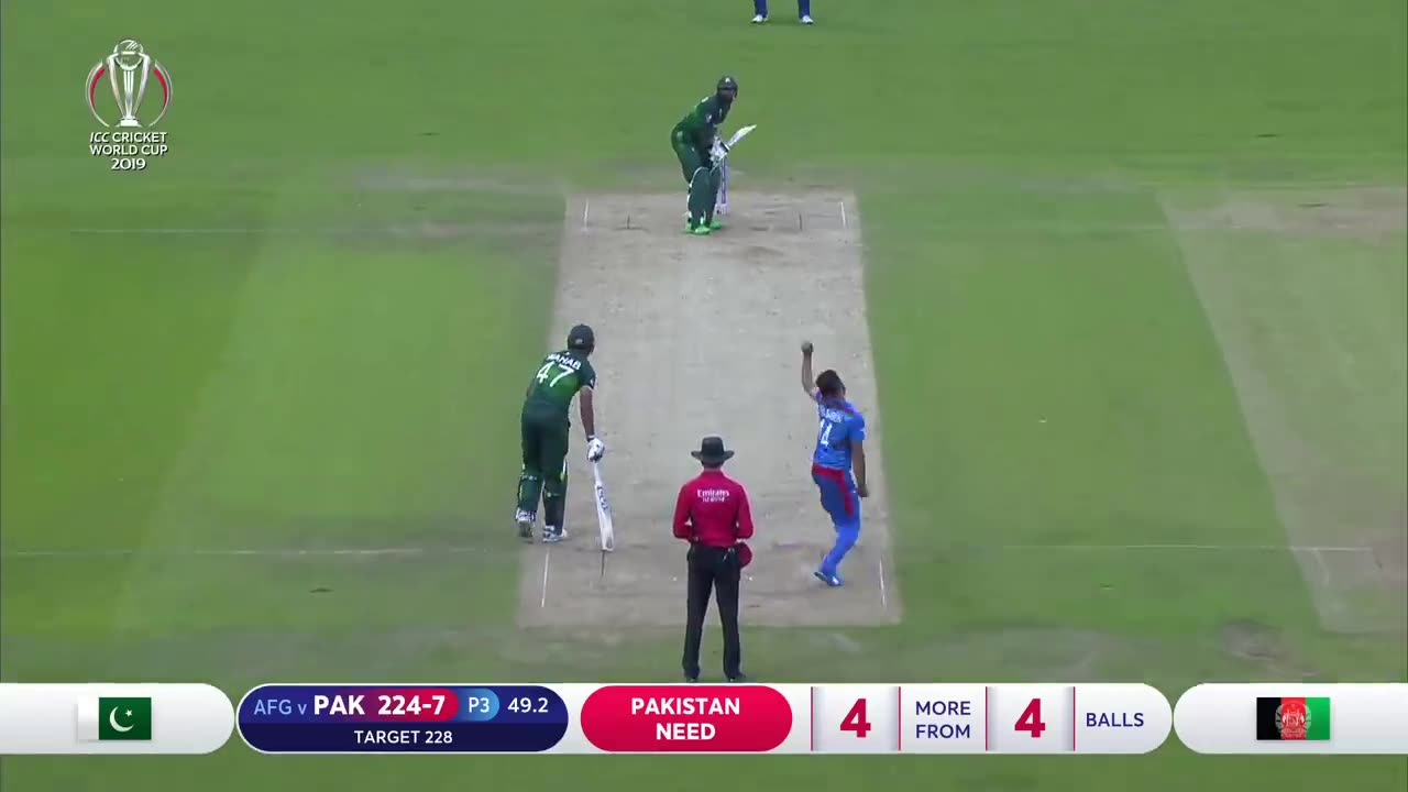 Thrilling final over ..... Pakistan VC Afghanistan