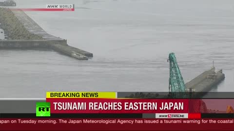 Breaking News Japan Dhilgariir Ba'an Iyo Tsunami Kudhuftay Fukushinma Japan Goordhaweyd 23