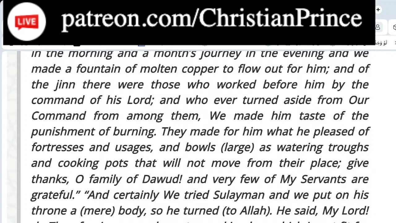 Christian Prince The stone is greeting Muhammad