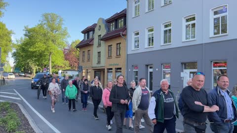 Demmin - Der Demonstrationszug 12-05-2022