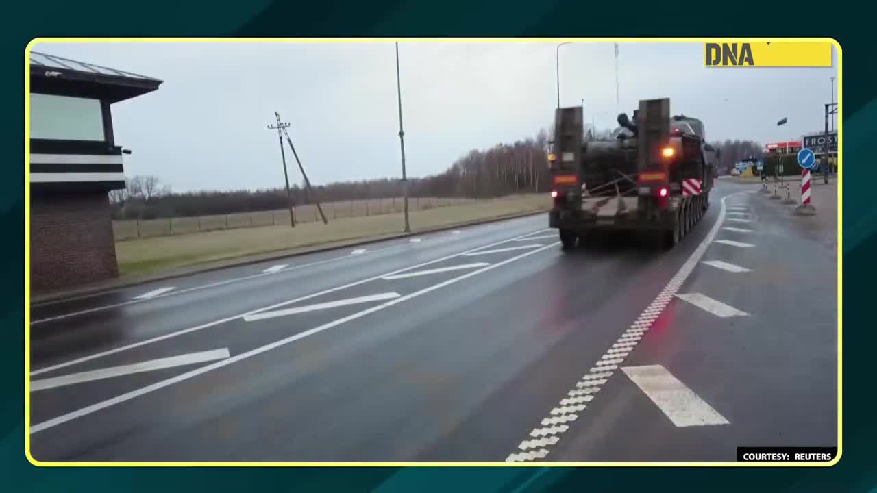 Russia-Ukraine War: Drone shots of British forces arriving at Estonia