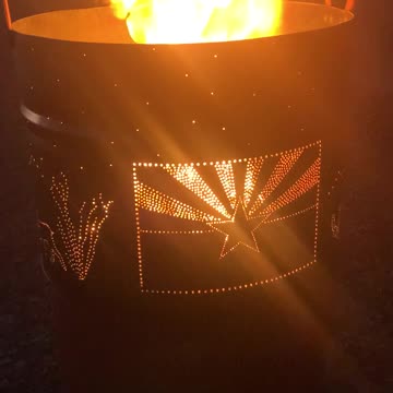 Arizona Flag - Desert at Night Barrel